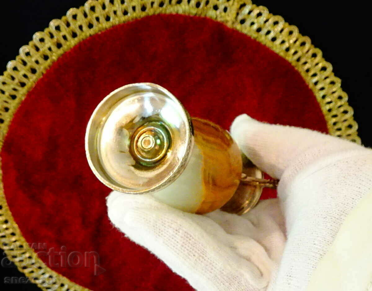 Vase, amphora, candlestick, onyx. - 7 Vase, amphora, candlestick, onyx. - 7