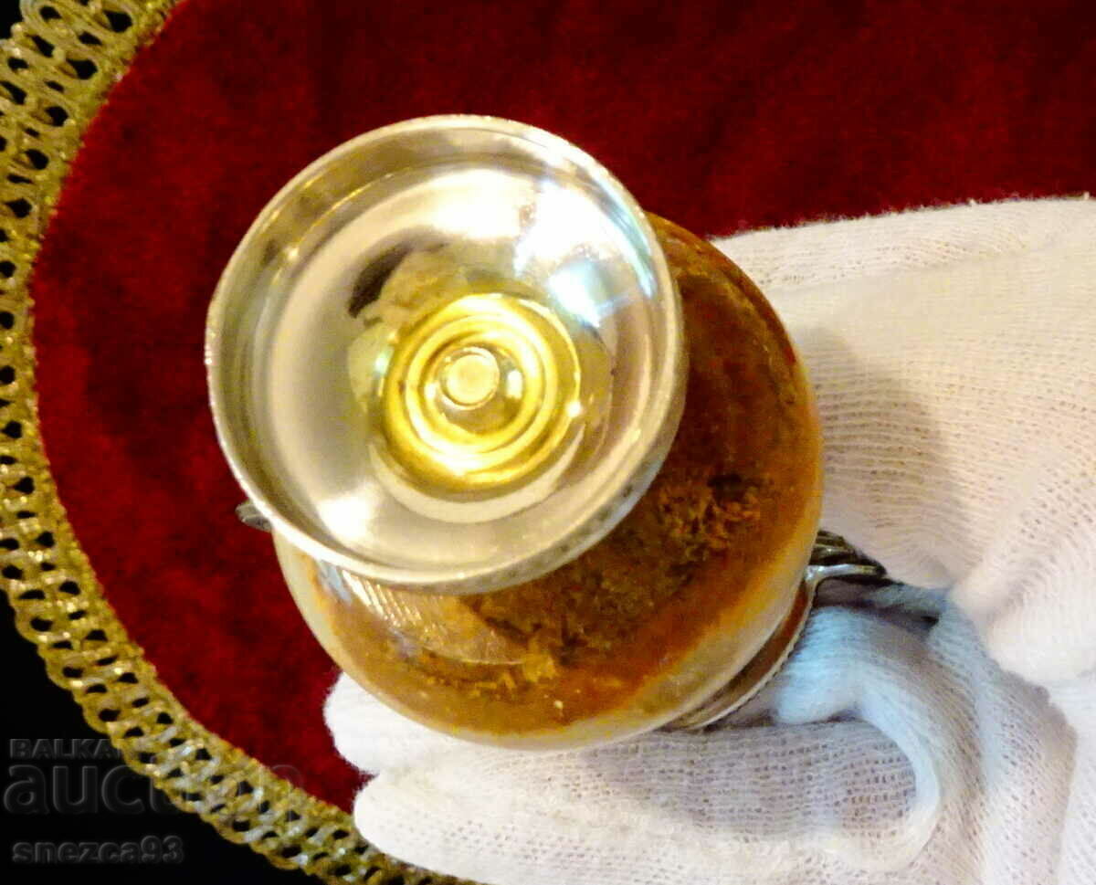 Посребрена амфора,ваза,свещник,оникс. - 7 Посребрена амфора,ваза,свещник,оникс. - 7