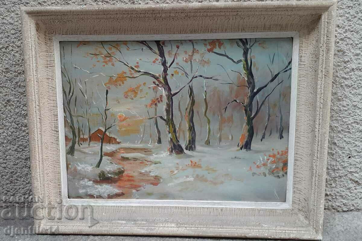 painting, oil on cardboard - 6 painting, oil on cardboard - 6