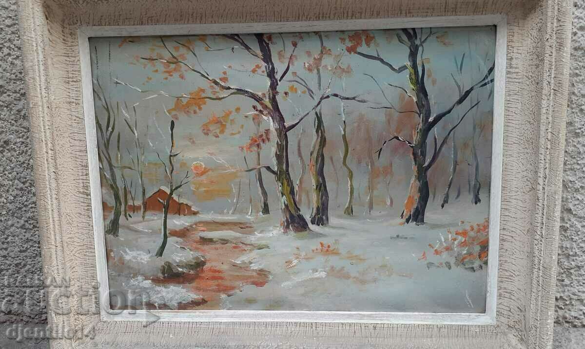 painting, oil on cardboard - 7 painting, oil on cardboard - 7