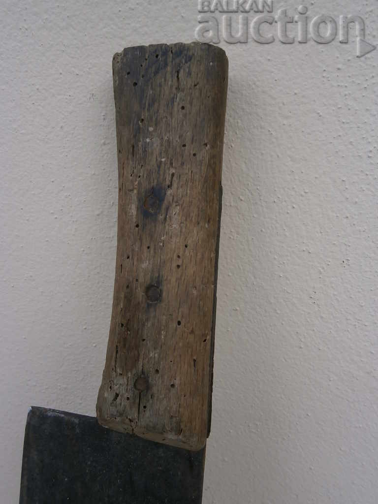 A hand forged ax, a pole, a chopper, a wrought iron, a primitive - 5 A hand forged ax, a pole, a chopper, a wrought iron, a primitive - 5