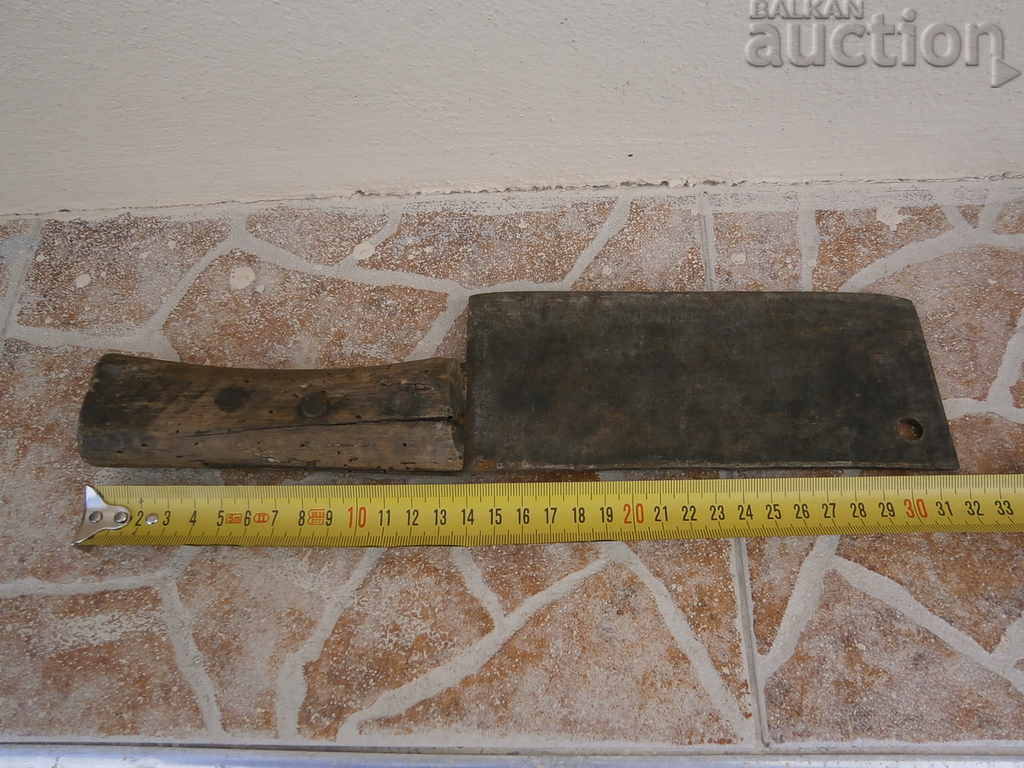 A hand forged ax, a pole, a chopper, a wrought iron, a primitive - 7 A hand forged ax, a pole, a chopper, a wrought iron, a primitive - 7