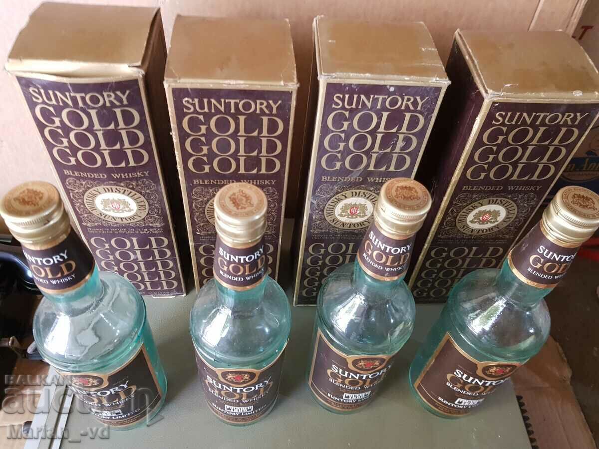 Стари бутилки от японско уииски suntory gold - 5 Стари бутилки от японско уииски suntory gold - 5