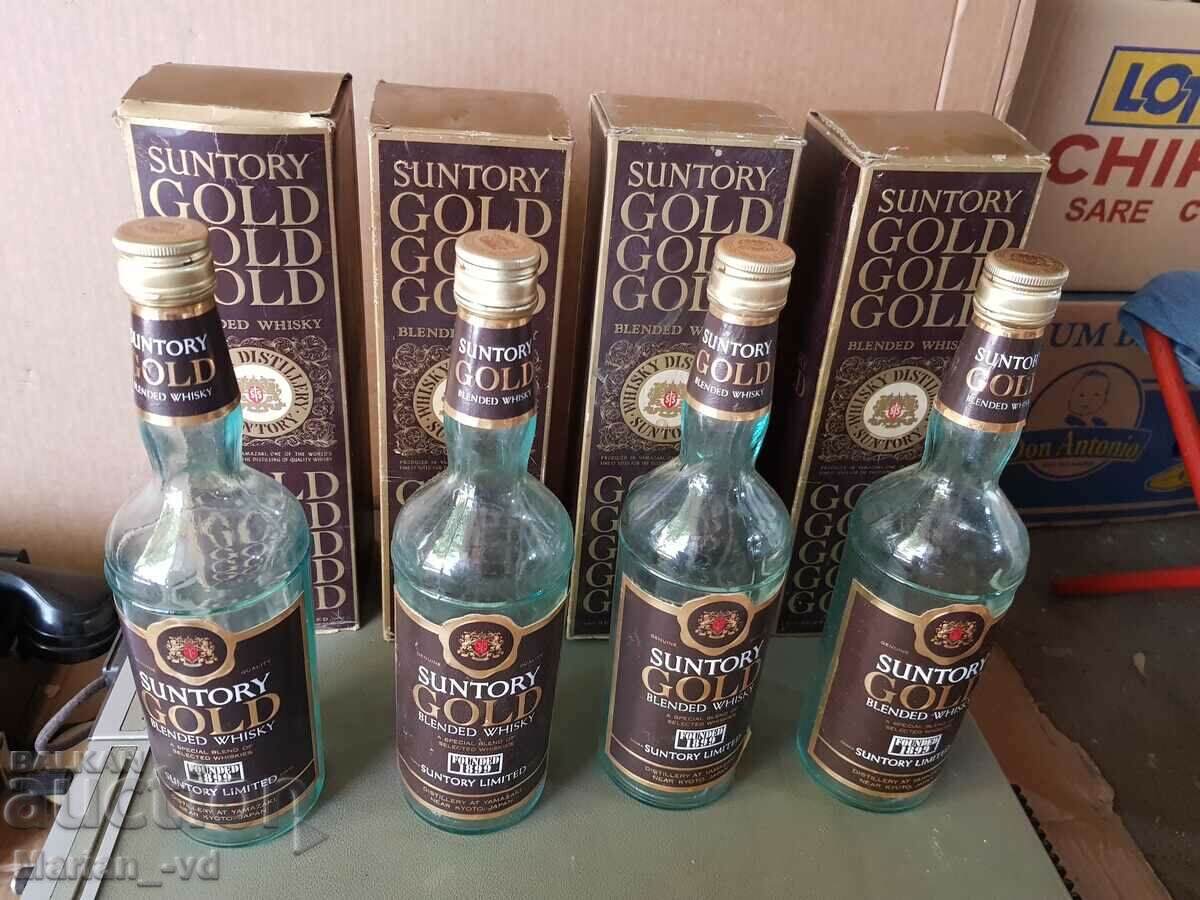 Стари бутилки от японско уииски suntory gold - 6 Стари бутилки от японско уииски suntory gold - 6