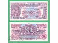 (¯` '• .¸ GREAT BRITAIN (British Army) 1 pound 1948 UNC