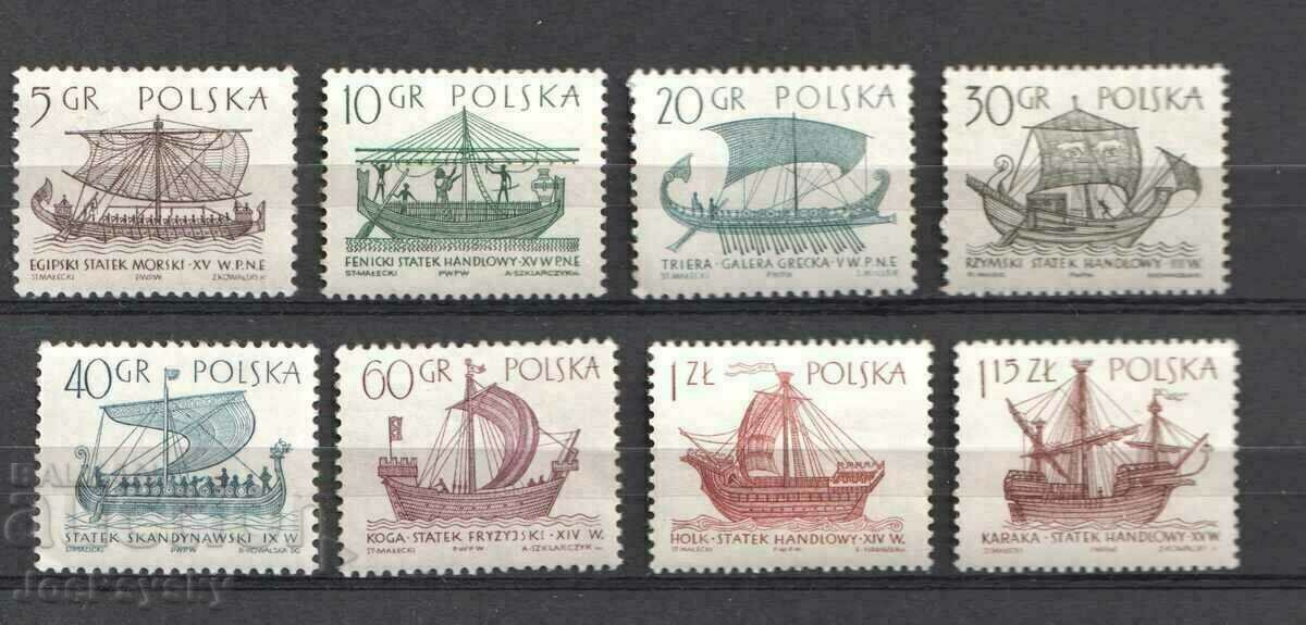 Poland - 1965 - Sailboats / Ships (2nd series)
