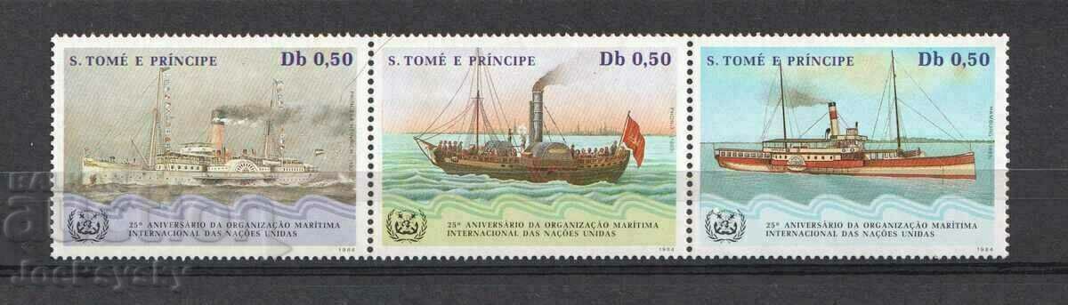 Sao Tome și Principe - 1984 - Int. pluti org. / Nave