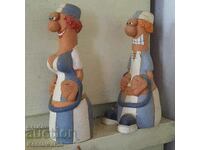 Ceramic figures 2 pcs.