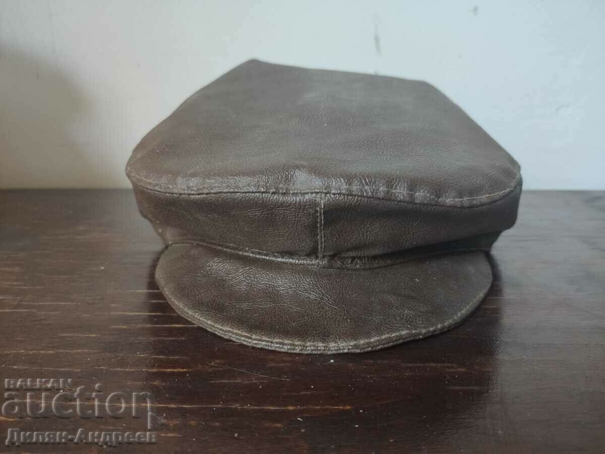 Vintage καπέλο από οικολογικό δέρμα