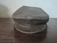 Vintage eco leather hat