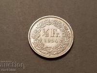½ Franc 0,5 jumătate FRANC 1994 ELVETIA