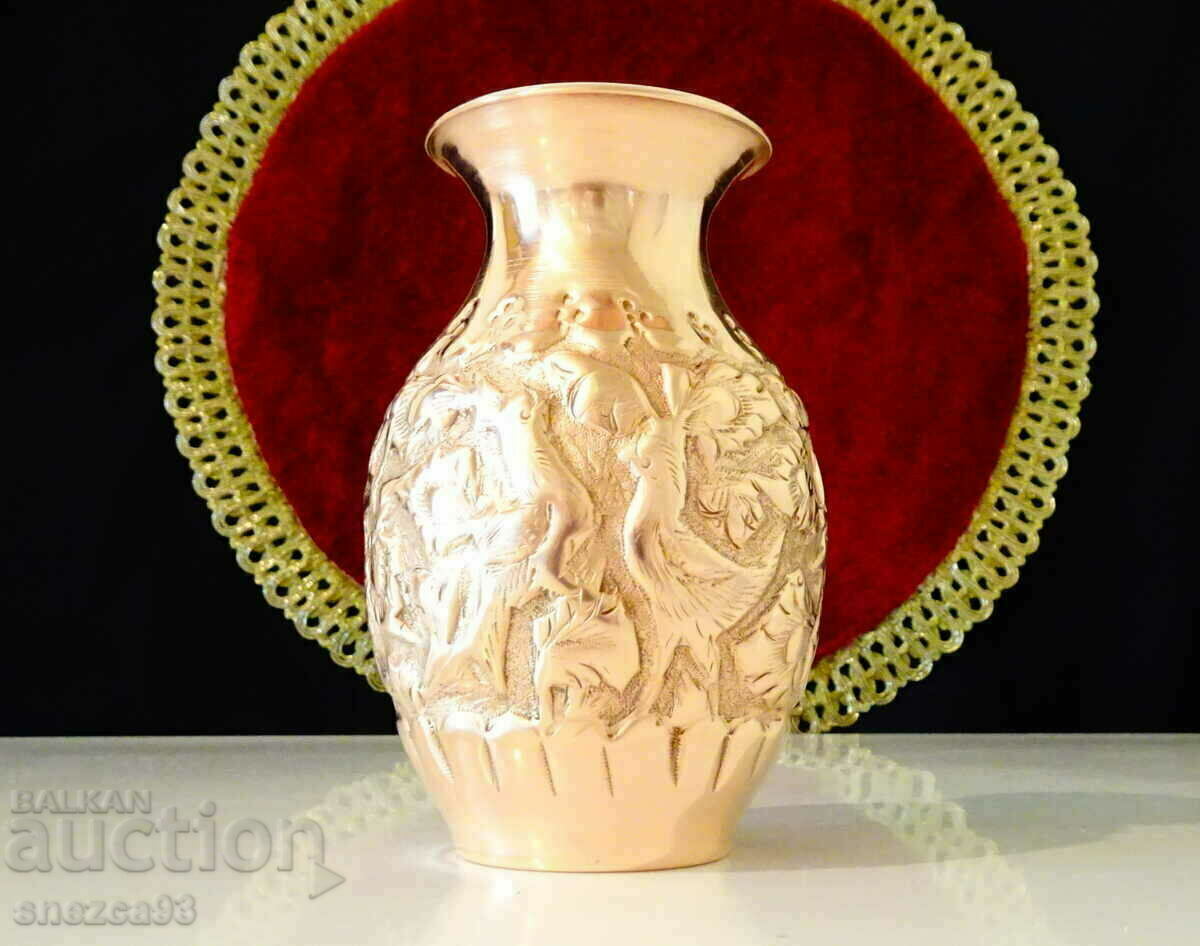 Copper vase, Isfahan Kalamzani style - 5 Copper vase, Isfahan Kalamzani style - 5