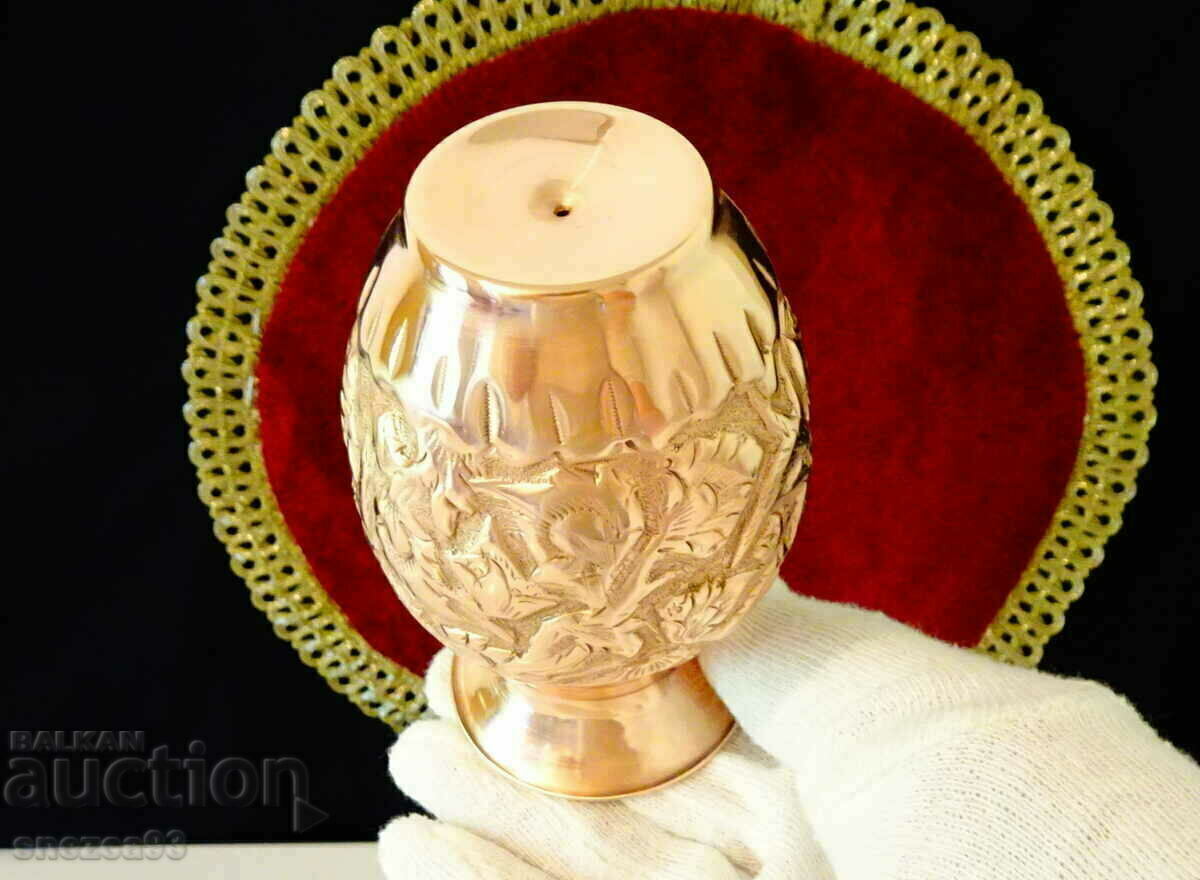 Copper vase, Isfahan Kalamzani style - 7 Copper vase, Isfahan Kalamzani style - 7