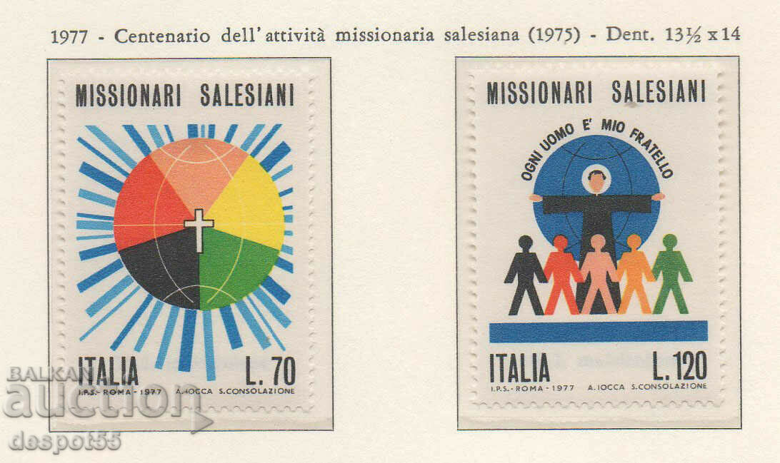1977. Italia. Misionarii Salezieni.