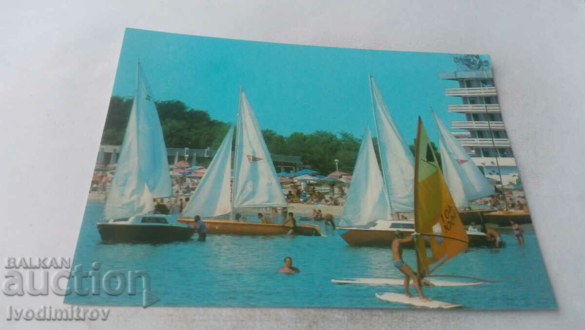 Пощенска картичка Българско черноморие 1985