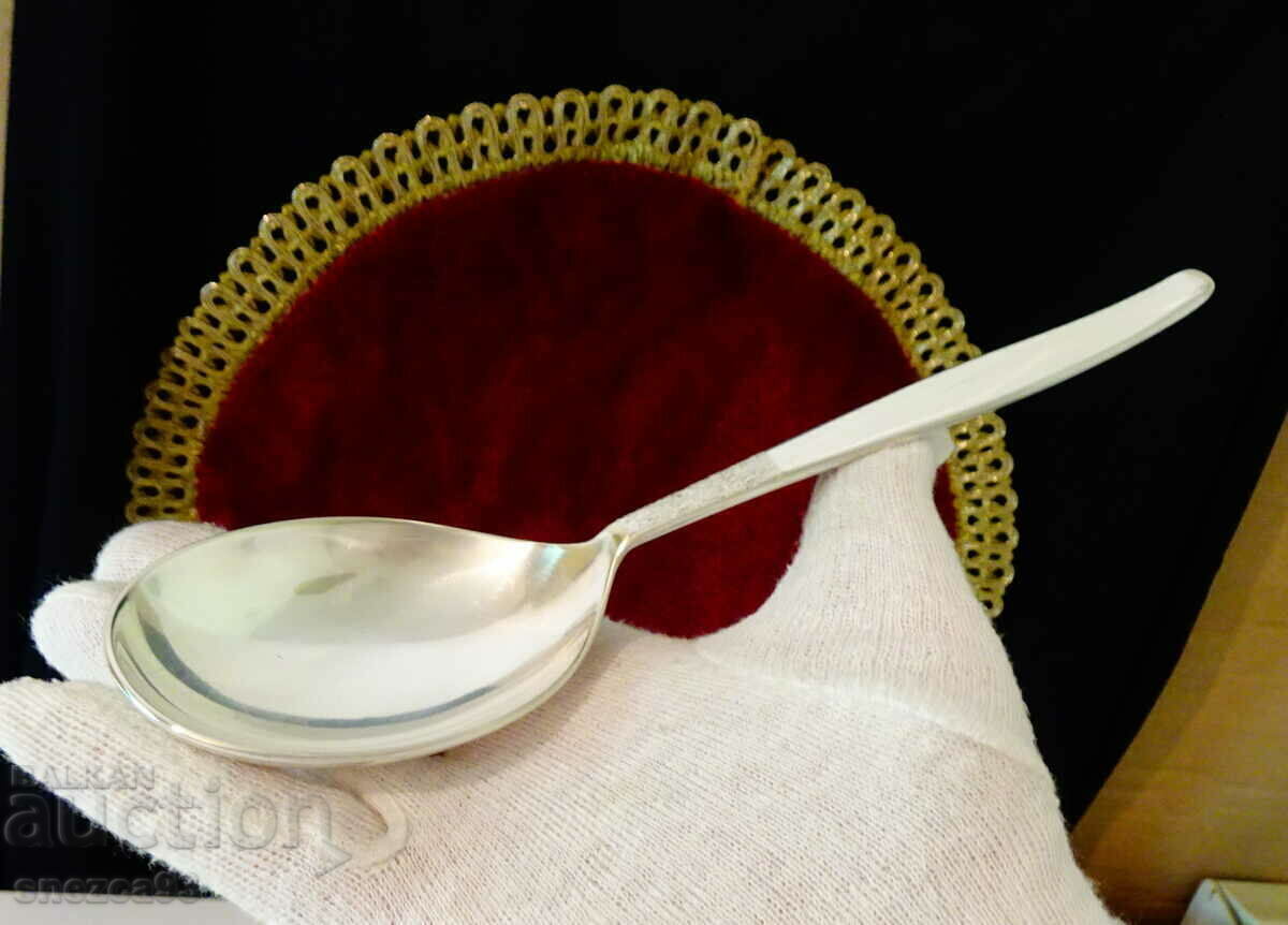 Silver-plated serving spoon BSF, 90 microns Silver-plated serving spoon BSF, 90 microns