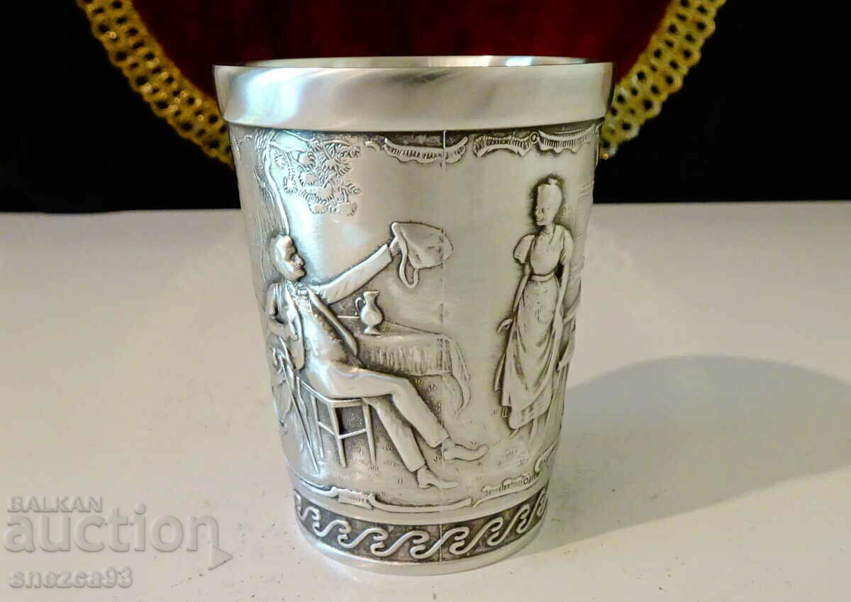 Pewter Wine Cup Lindenwirtin, Love Theme with price 49.00 BGN | € 25.05 Pewter Wine Cup Lindenwirtin, Love Theme with price 49.00 BGN | € 25.05