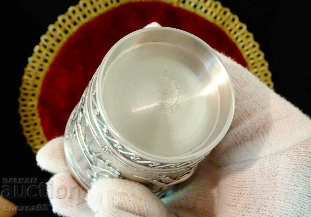 Pewter Wine Cup Lindenwirtin, Love Theme - 6 Pewter Wine Cup Lindenwirtin, Love Theme - 6