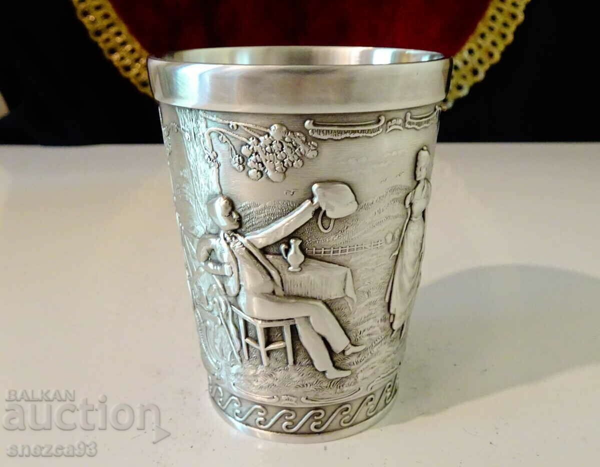 Tin wine cup, Lindenwirtin series Tin wine cup, Lindenwirtin series