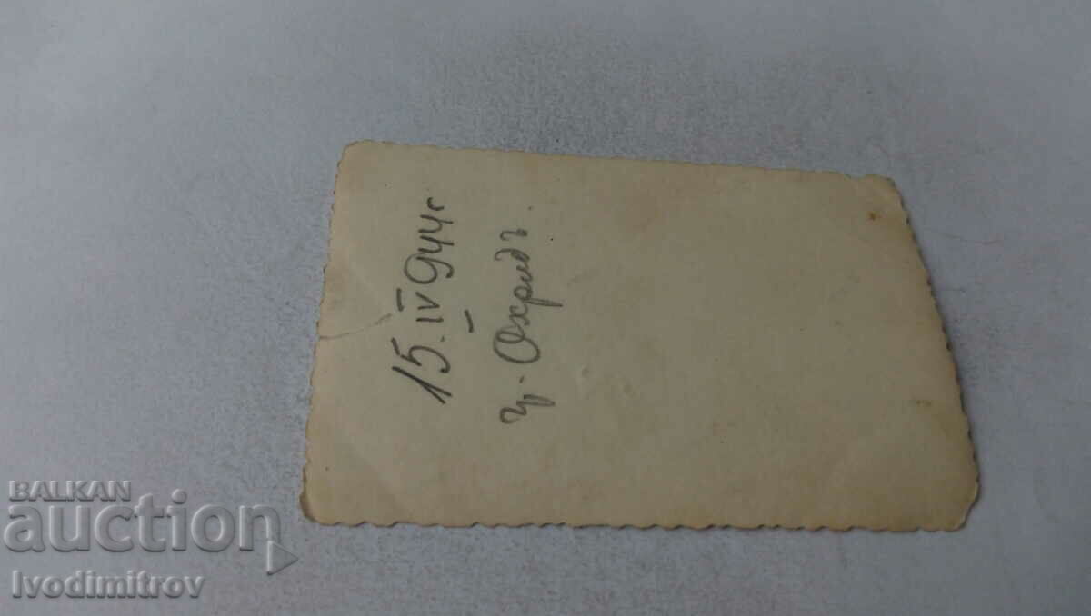 Photo Ohrida A sergeant on a bench in the barracks, 1944 with price 2.85 BGN | € 1.46 Photo Ohrida A sergeant on a bench in the barracks, 1944 with price 2.85 BGN | € 1.46