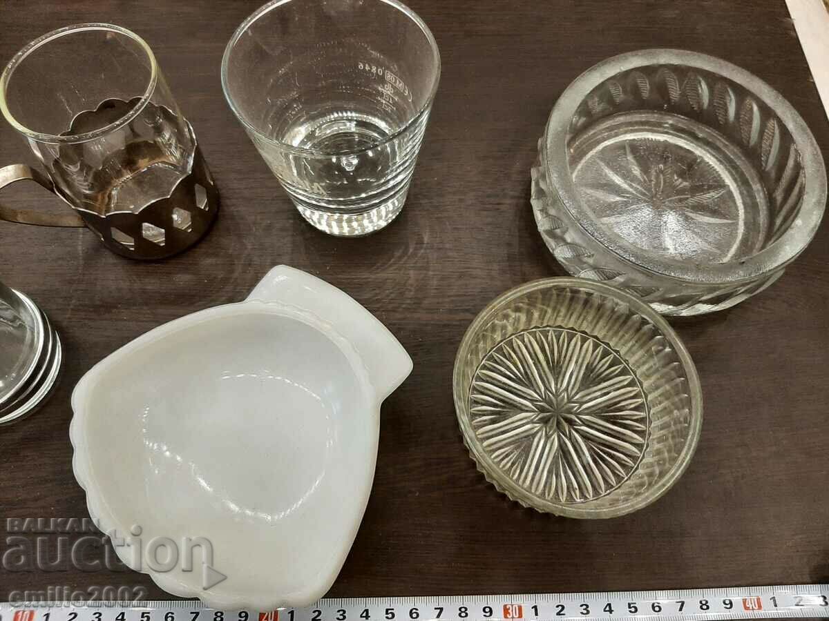 Auction Glass cups retro social Auction Glass cups retro social