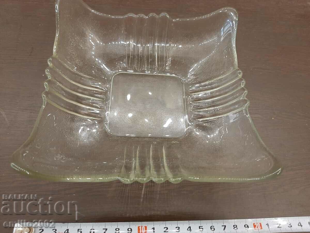 Glass fruit bowl retro soc with price 9.00 BGN | € 4.60 Glass fruit bowl retro soc with price 9.00 BGN | € 4.60