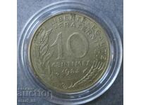 Franta 10 centimes 1984