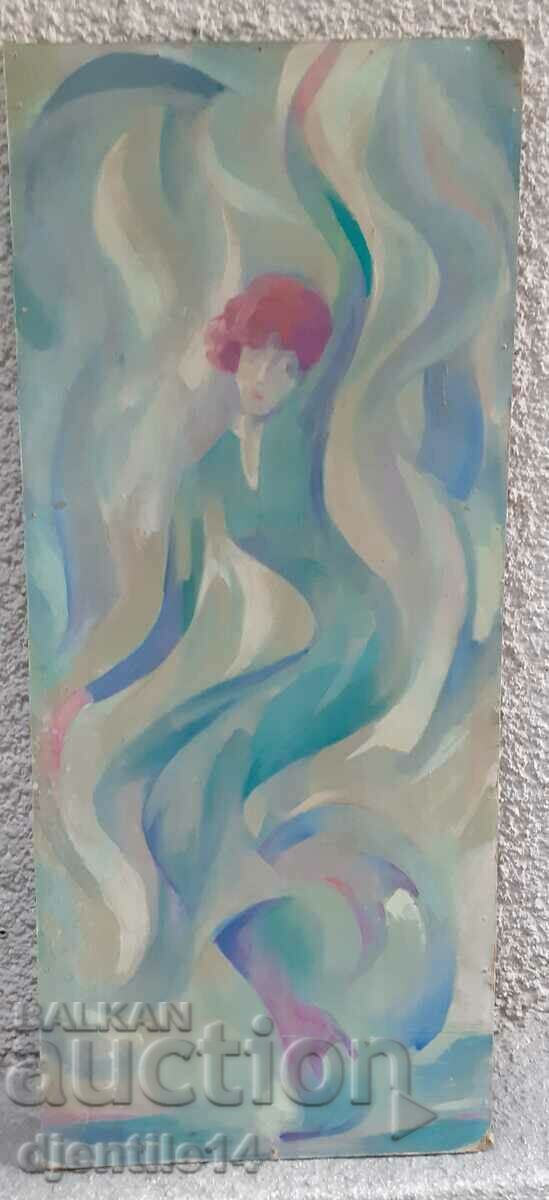 ζωγραφική, λάδι σε φέιζερ με τιμή € 40.00 | 78.23 BGN