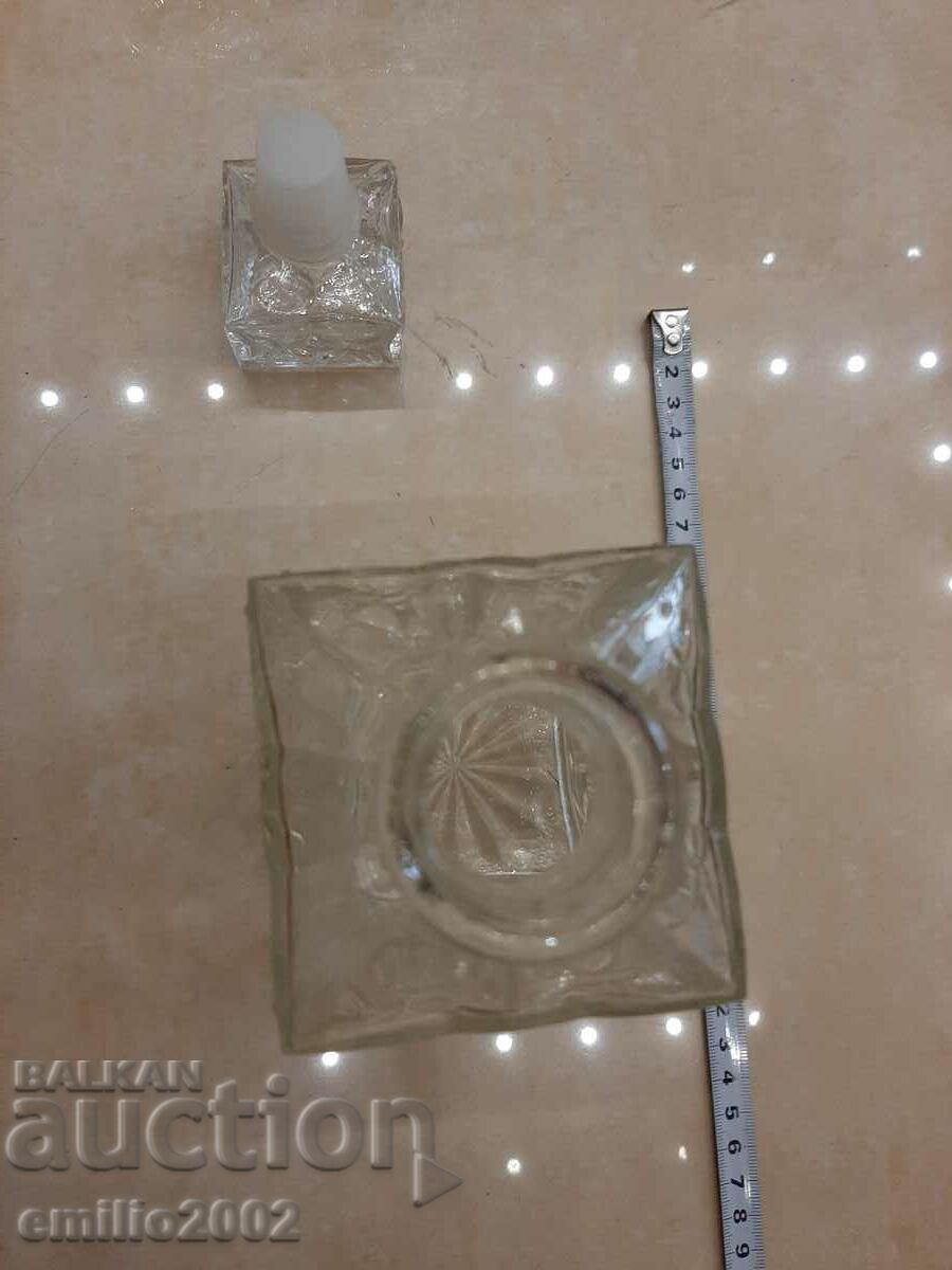 Auction Glass carafe retro social Auction Glass carafe retro social