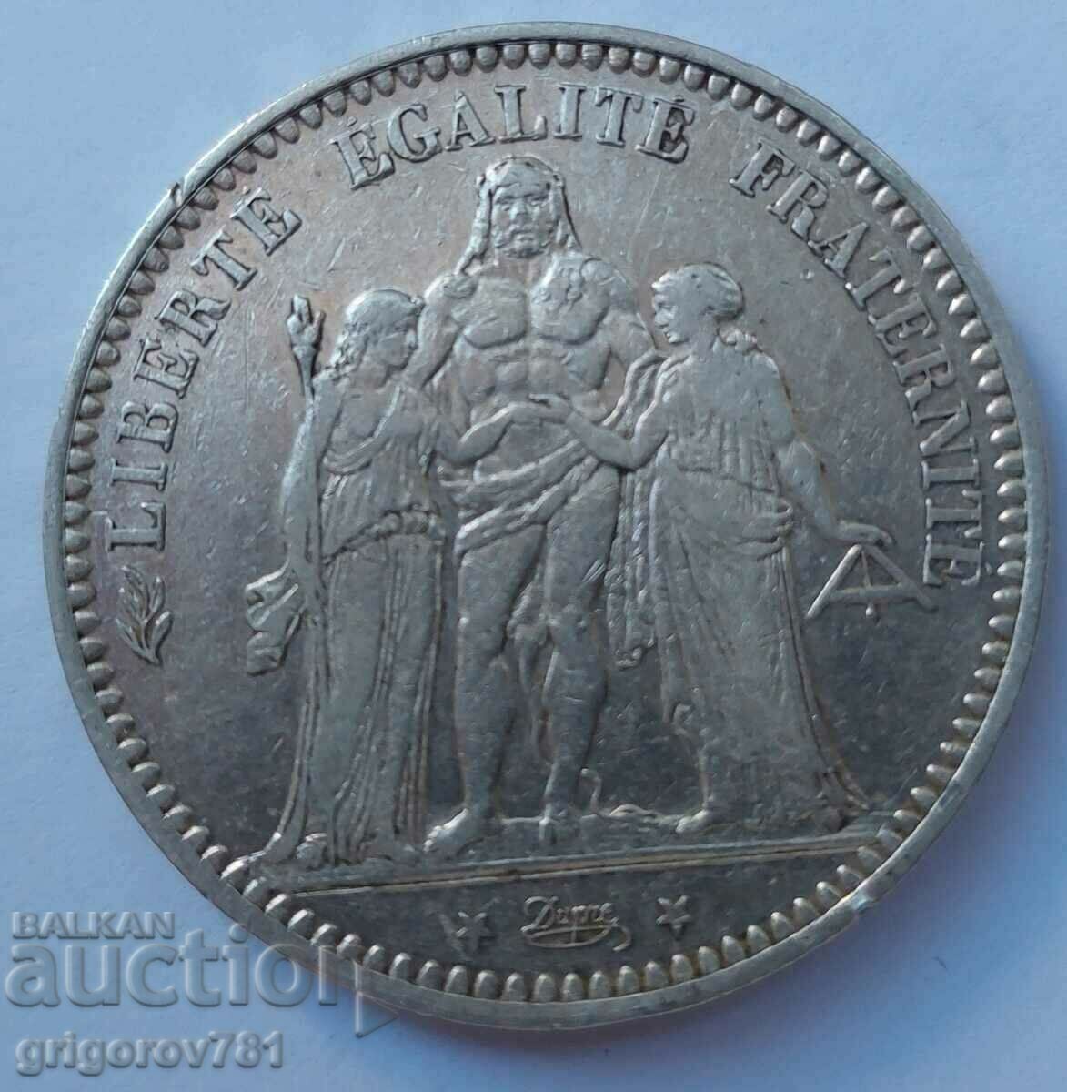 5 Φράγκα Ασήμι Γαλλία 1873 Ένα ασημένιο νόμισμα #54 με τιμή € 34.26 | 67.01 BGN