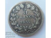 5 Φράγκα Ασήμι Γαλλία 1832 Ένα ασημένιο νόμισμα #56