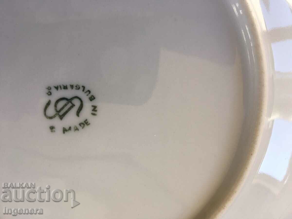 PORCELAIN PLATE BULGARIA - 5 PORCELAIN PLATE BULGARIA - 5