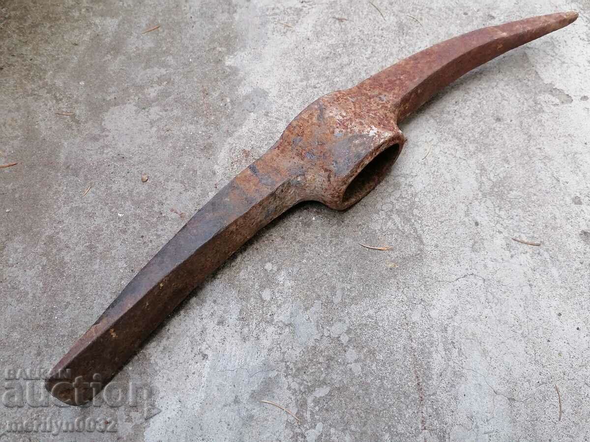 Old hand-forged pickaxe tool wrought iron with price 49.00 BGN | € 25.05