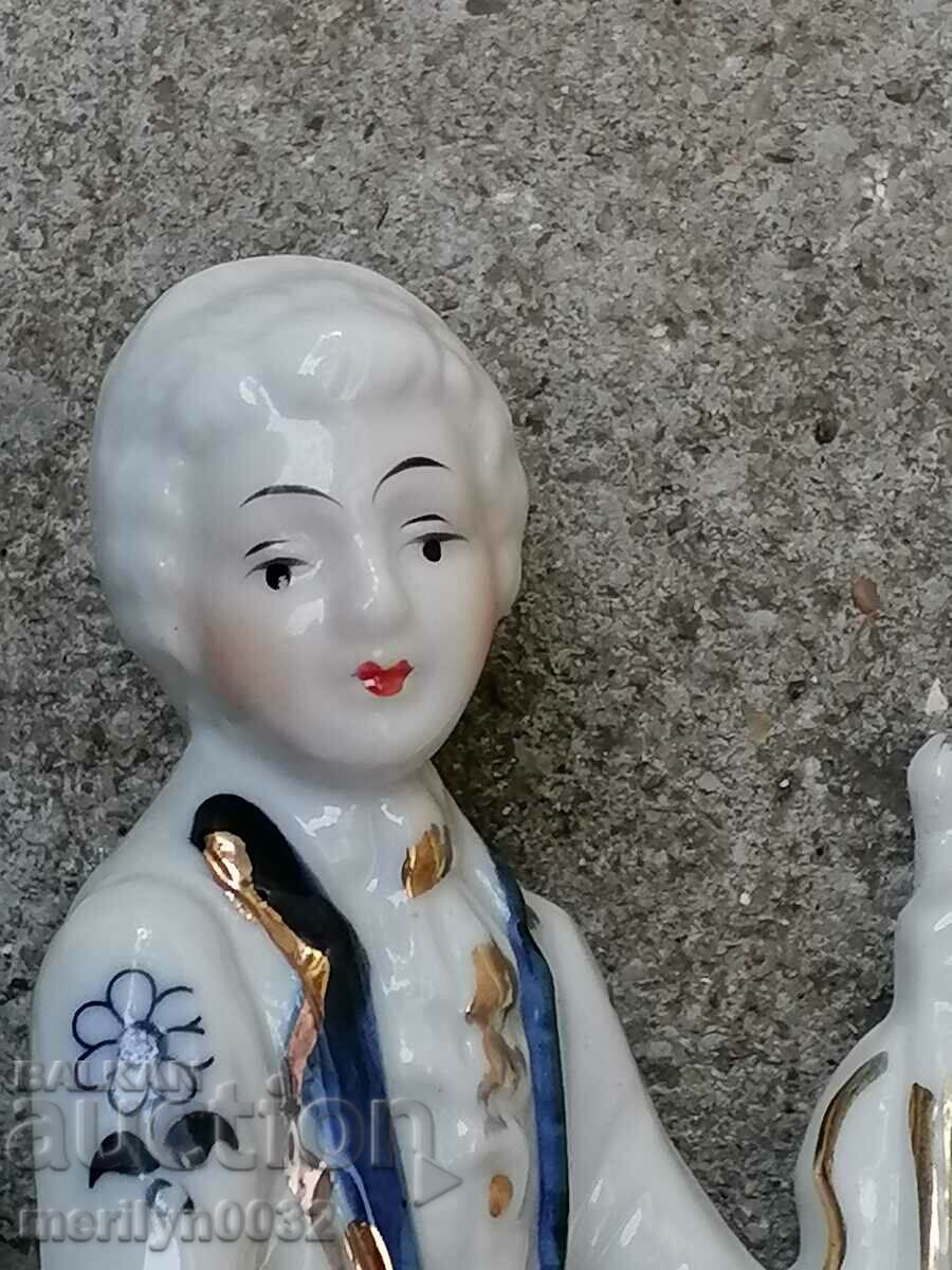 Old porcelain figure, plastic, figurine, porcelain - 5