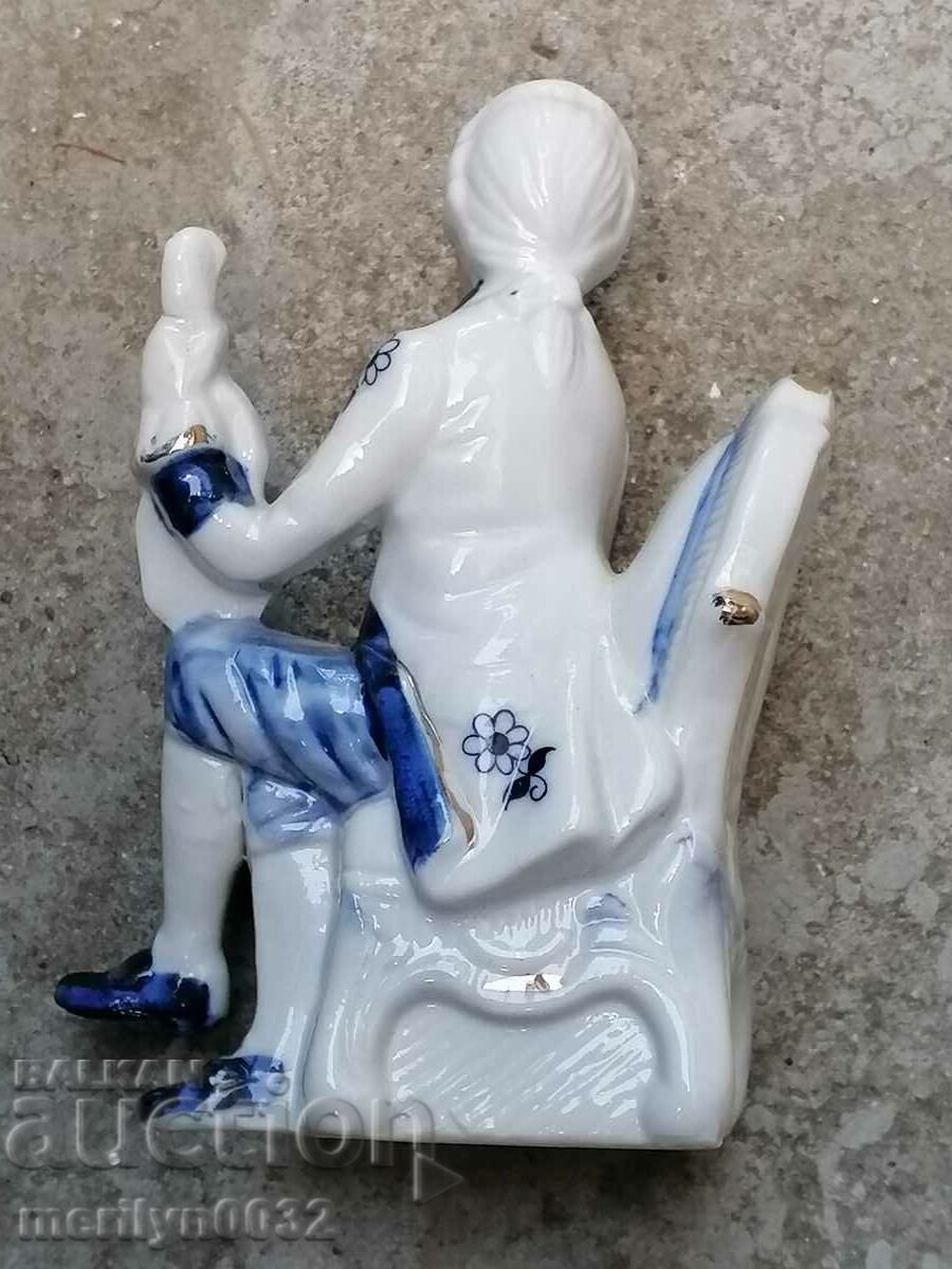 Old porcelain figure, plastic, figurine, porcelain - 6