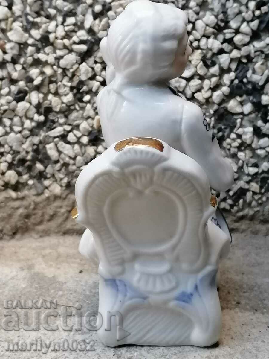 Old porcelain figure, plastic, figurine, porcelain - 7