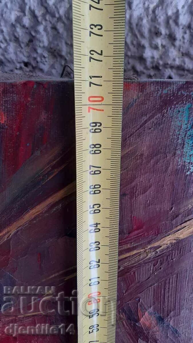 Delivery of painting, oil on canvas