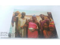 Scenă de piață de cărți poștale în nordul Nigeriei