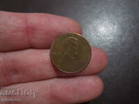 1993 год 1 цент САЩ