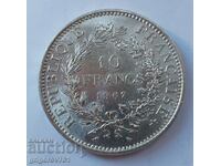 Ασημένιο 10 φράγκα Γαλλία 1967 - ασημένιο νόμισμα # 17