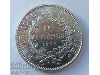 10 Φράγκα Ασήμι Γαλλία 1967 - Ασημένιο νόμισμα #20