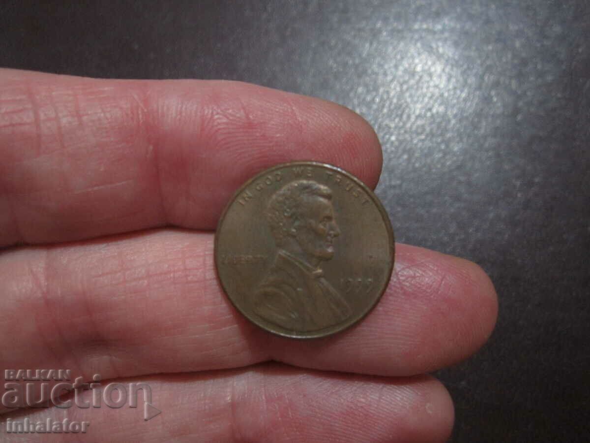 1999 год 1 цент САЩ