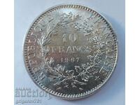 10 Franci Argint Franta 1967 - Moneda de argint #23