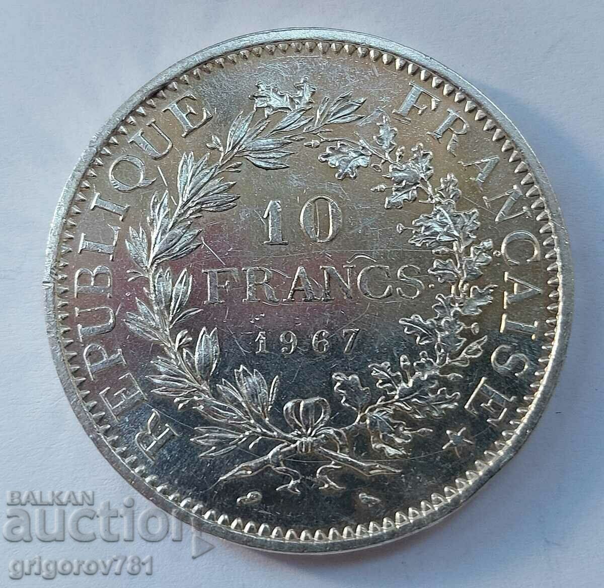 10 Francs Silver France 1967 - Silver Coin #24