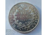 10 Φράγκα Ασήμι Γαλλία 1967 - Ασημένιο νόμισμα #24