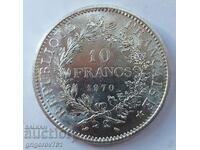 10 Φράγκα Ασήμι Γαλλία 1970 - Ασημένιο νόμισμα #32