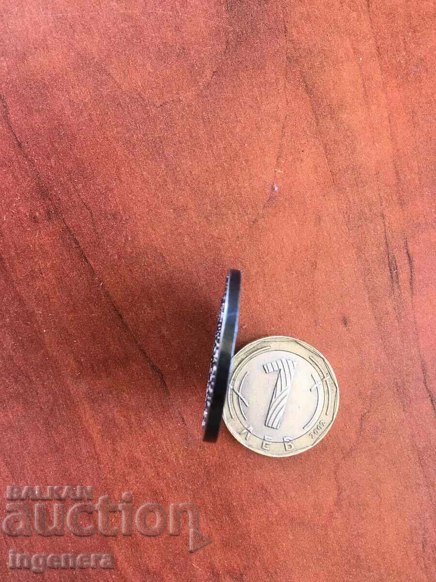 Auction METAL MEDALLION PLAQUE BULGARIA Auction METAL MEDALLION PLAQUE BULGARIA