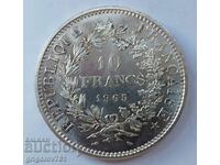 10 Φράγκα Ασήμι Γαλλία 1965 - Ασημένιο νόμισμα #33