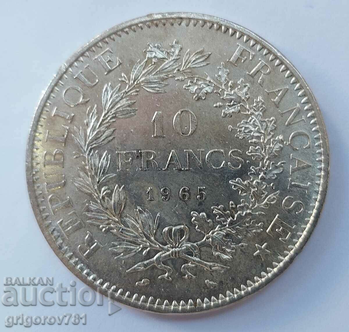 10 франка сребро Франция 1965 - сребърна монета #35