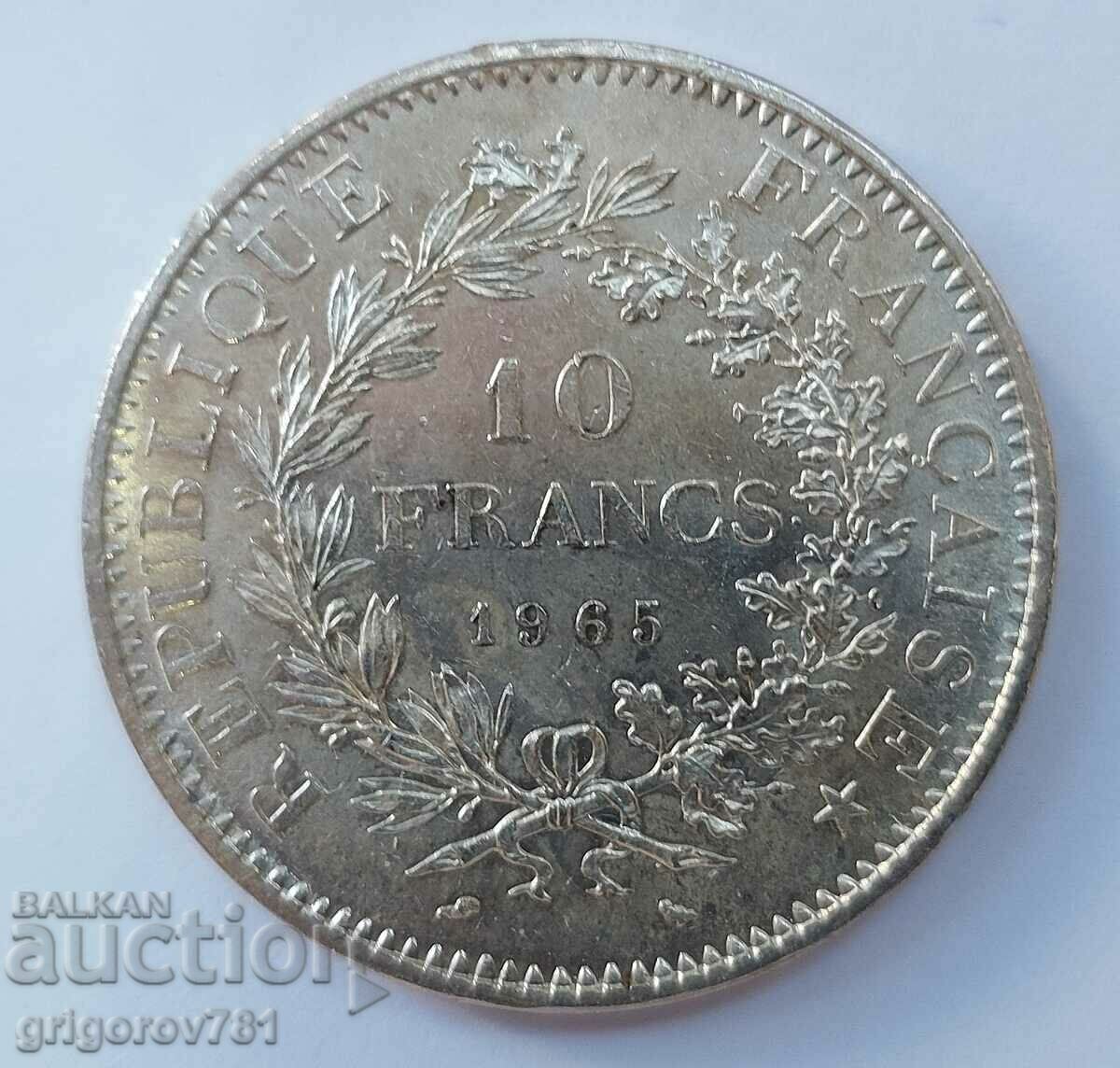 10 Francs Silver France 1965 - Silver Coin #35